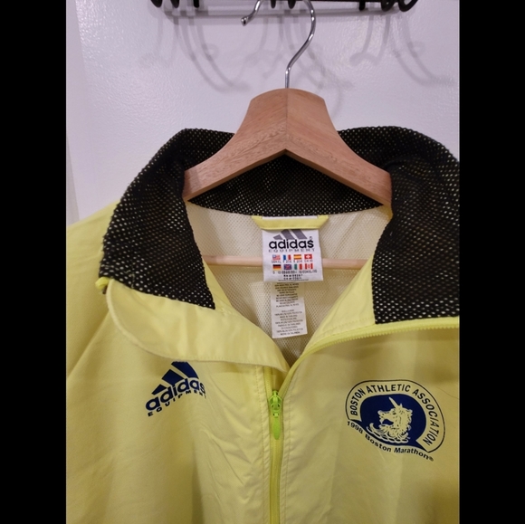 VTG Adidas Equipment 1998 Boston Marathon Mens Windbreaker Jacket - Picture 3 of 3